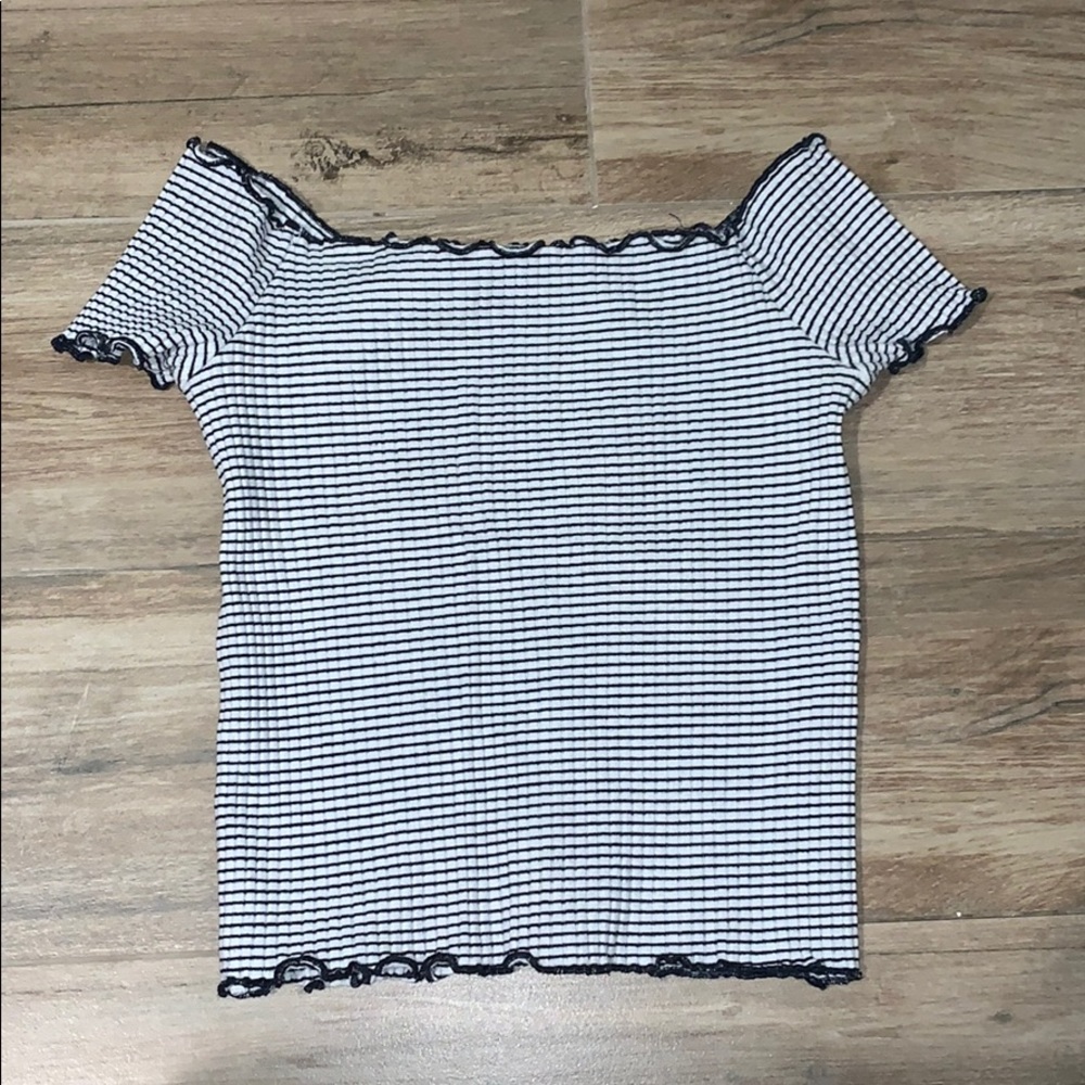 Off the shoulder crop top